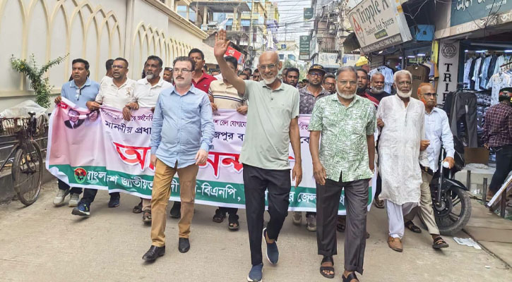 পিরোজপুরে বিএনপির আনন্দ মিছিল ও পথসভা