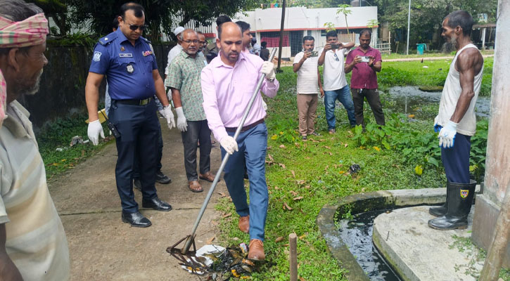 মদনে উপজেলা  নির্বাহী কর্মকর্তার  নেতৃত্বে হাসপাতাল আঙ্গিনায় পরিচ্ছন্নতা অভিযান