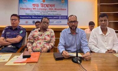 মৌলভীবাজারে শুরু হয়েছে হাম রুবেলার টিকাদান ক্যাম্পেইন