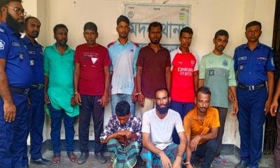 মদনে পুলিশের সাঁড়াশি অভিযানে মাদক ব্যবসায়ী সহ গ্রেফতার ৯