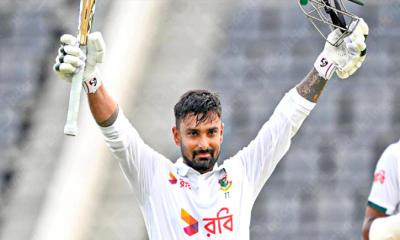 লেজের ব্যাটারদের নিয়ে লড়াই করে লিটনের অবিশ্বাস্য সেঞ্চুরি; বাংলাদেশ ২৭৮