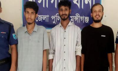 মুন্সীগঞ্জে অপহৃত যুবক উদ্ধার, গ্রেফতার ৩  