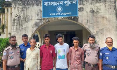 মদনে মাদক কারবারিসহ ৪ জন আটক