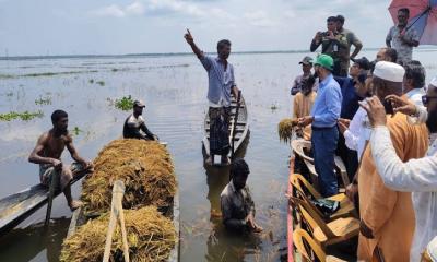 ক্ষতিগ্রস্ত কৃষকদের পাশে প্রশাসন